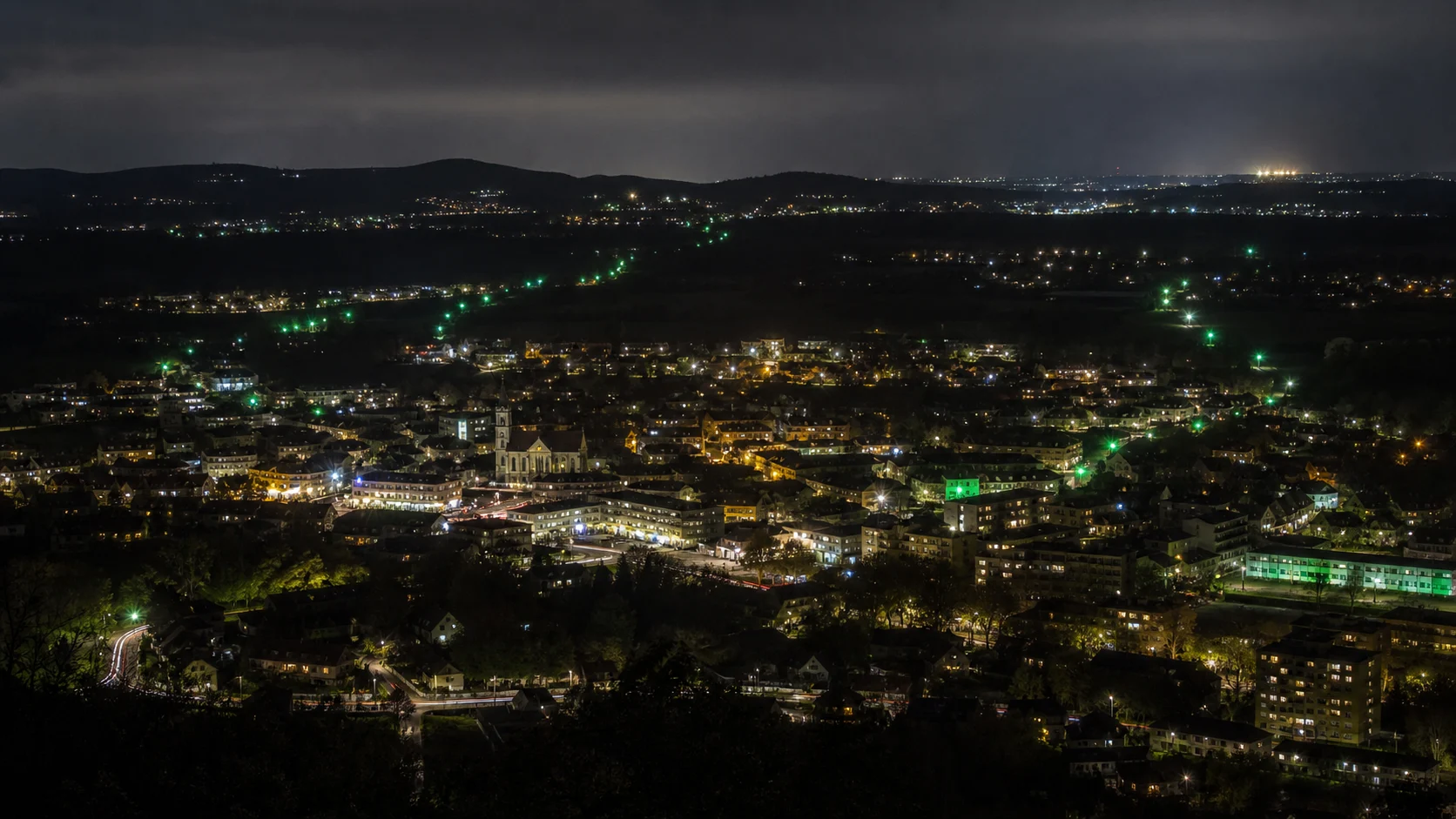 Projection d’une activation lumineuse régionale mesurée pendant la nuit