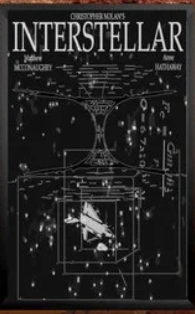 Affiche schématique du film Interstellar