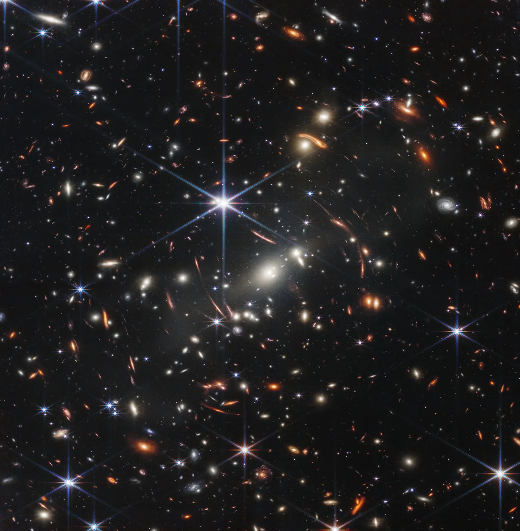 Premier champ profond du télescope spatial James Webb montrant des milliers de galaxies