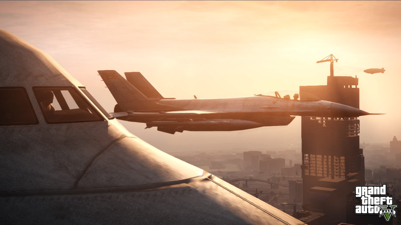 Grand Theft Auto V as an example of an open simulated world