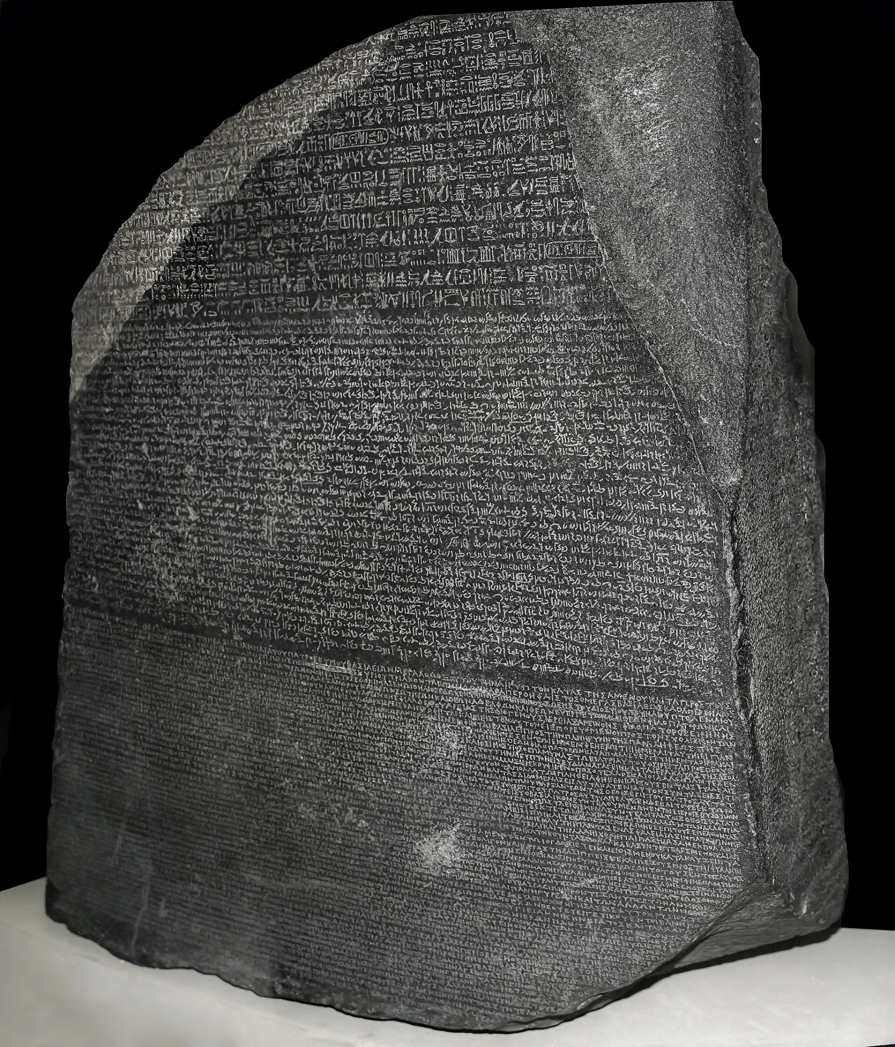 Pierre de Rosette, stèle binaire : transmettre absolument