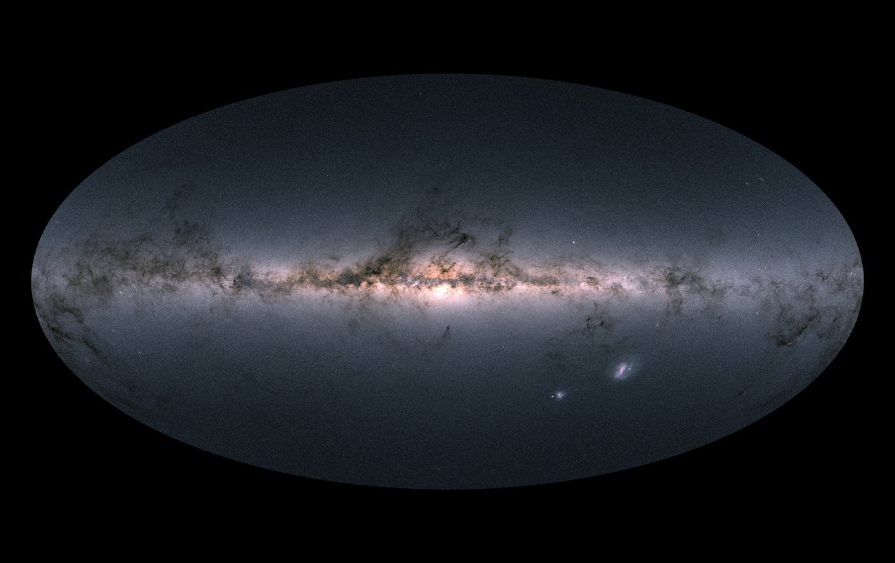 Carte de la Voie lactée construite à partir des données de Gaia