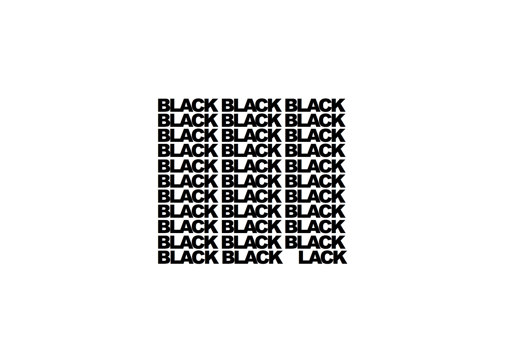 Black Lack