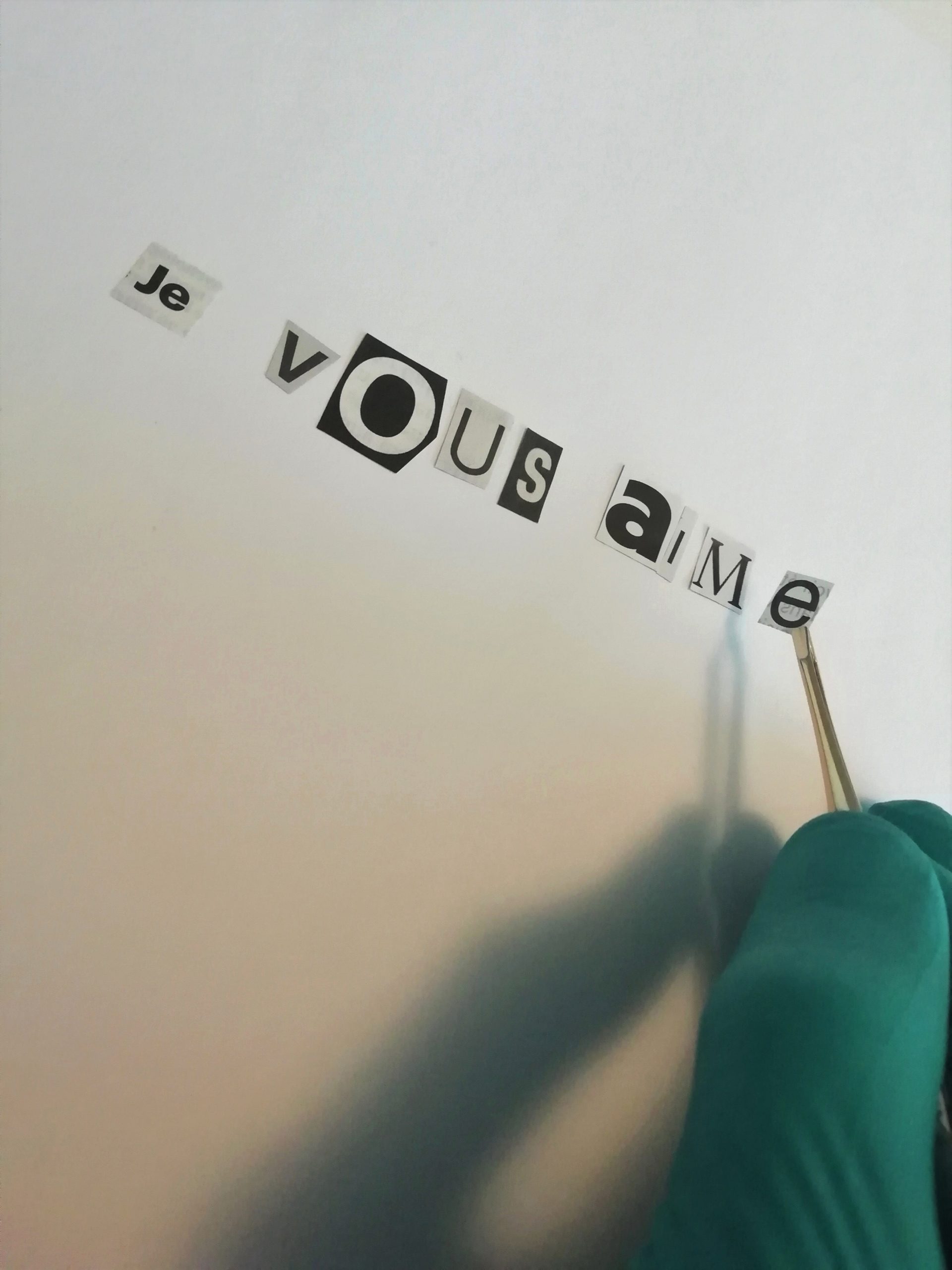 "Je vous aime"